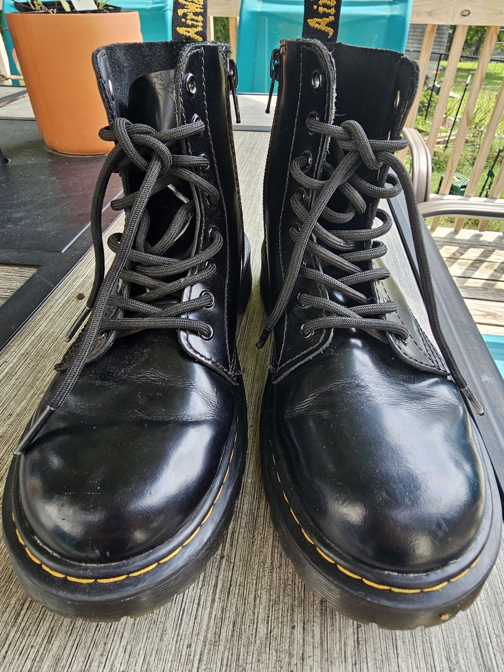 Dr. Martens 1460 Pascal Bex J Black Leather Boots Side Zip Kids US 3 / UK 2